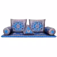 ست 7 تکه پشتی مدل شاهنشین طرح نسترن