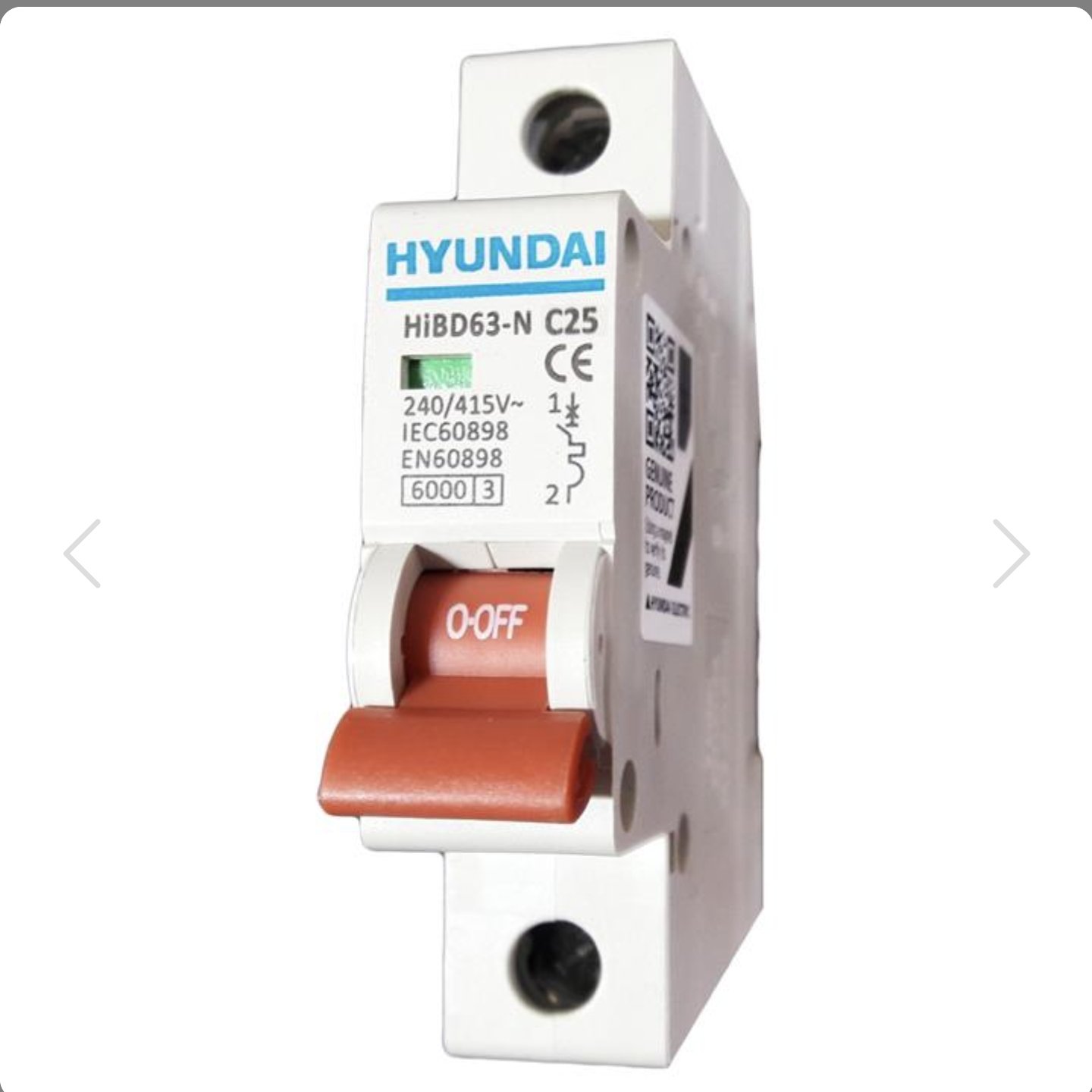 فیوز مینیاتوری هیوندا 25 آمپر تک فاز 