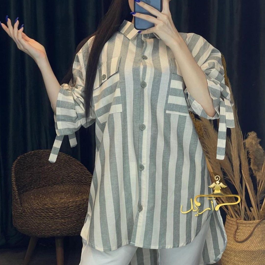 شومیز لنین  آستین کش کد s46