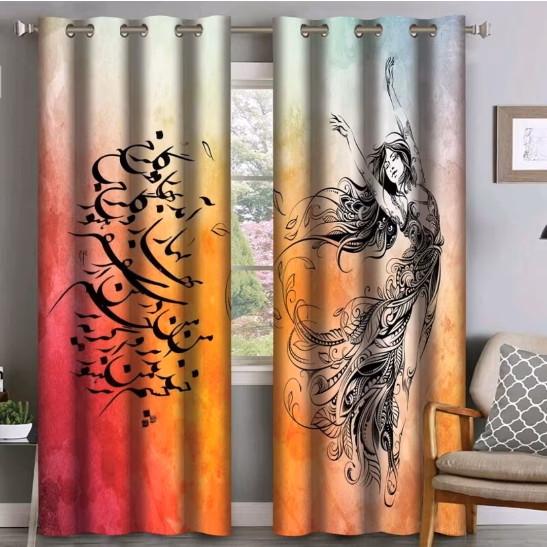 پرده مخمل دکوری پارت 53