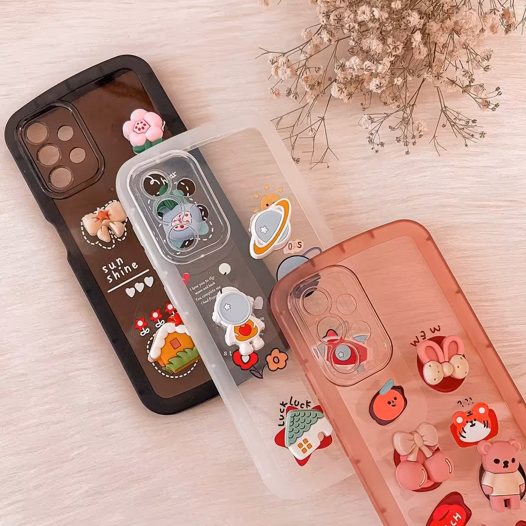 قاب فانتزی و گارد کیوت مشکی رنگ برای گوشی سامسونگ samaung A13 4g