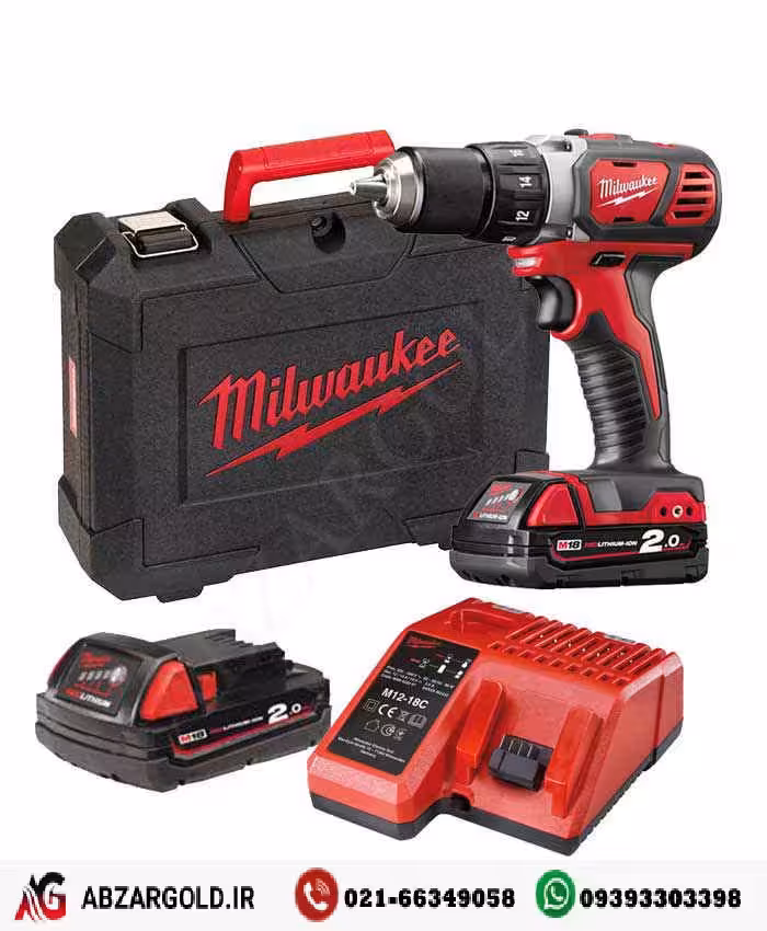 دریل پیچ گوشتی شارژی میلواکی 18 ولت مدل M18BDD-202