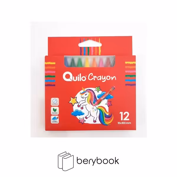 quilo / کوییلو / پاستل 12 رنگ مقوایی / 100*10 میل / 644534