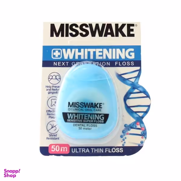 نخ دندان میسویک (Misswake) مدل Whitening طول 50 متر