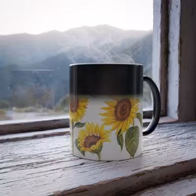 ماگ حرارتی طرح آفتابگردان