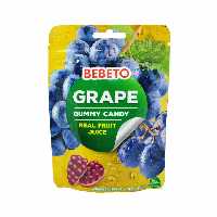 پاستیل طعم انگور با آبمیوه طبیعی 60 گرم ببتو - bebeto