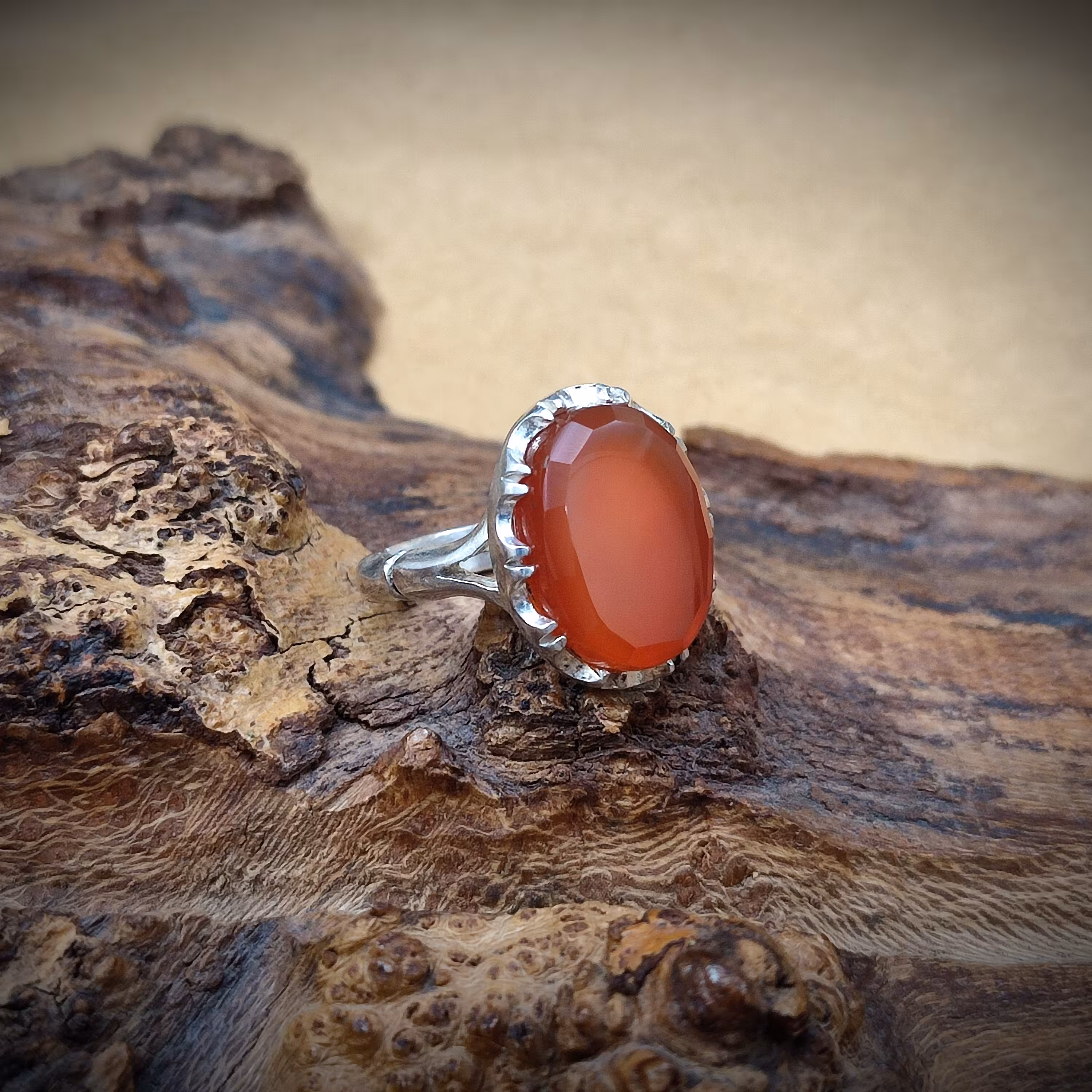 انگشتر نقره مردانه با نگین عقیق یمن اصیل و طبیعی کد 1427