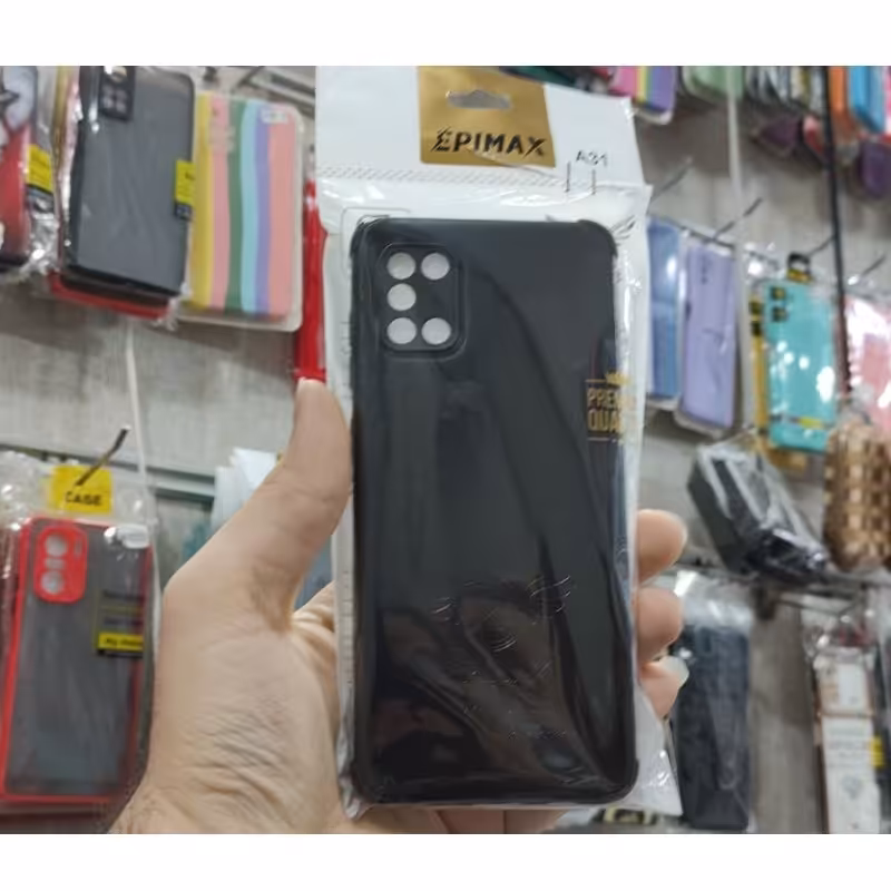 گارد چرمی سامسونگ A31 رنگ مشکی