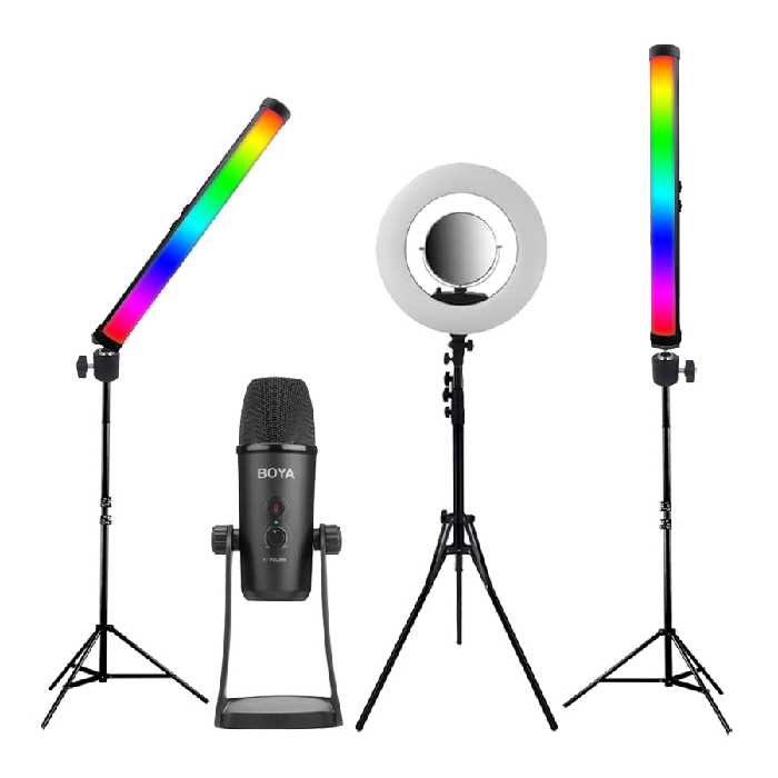 کیت استودیو خانگی با میکروفون حرفه ای F-kit3