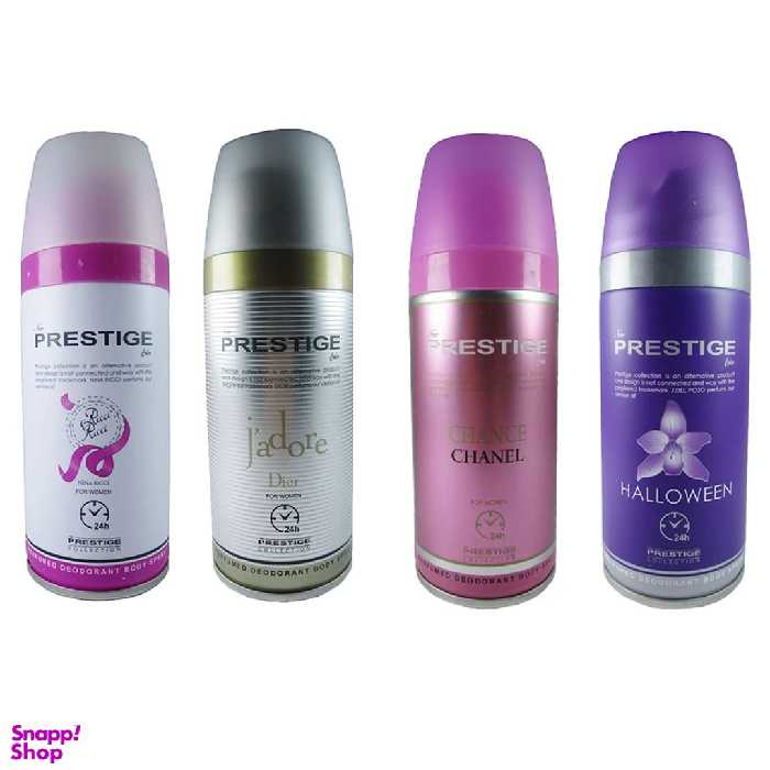 اسپری خوشبو کننده بدن پرستیژ مدل P1 حجم 150 میلی لیتر مجموعه 4 عددی