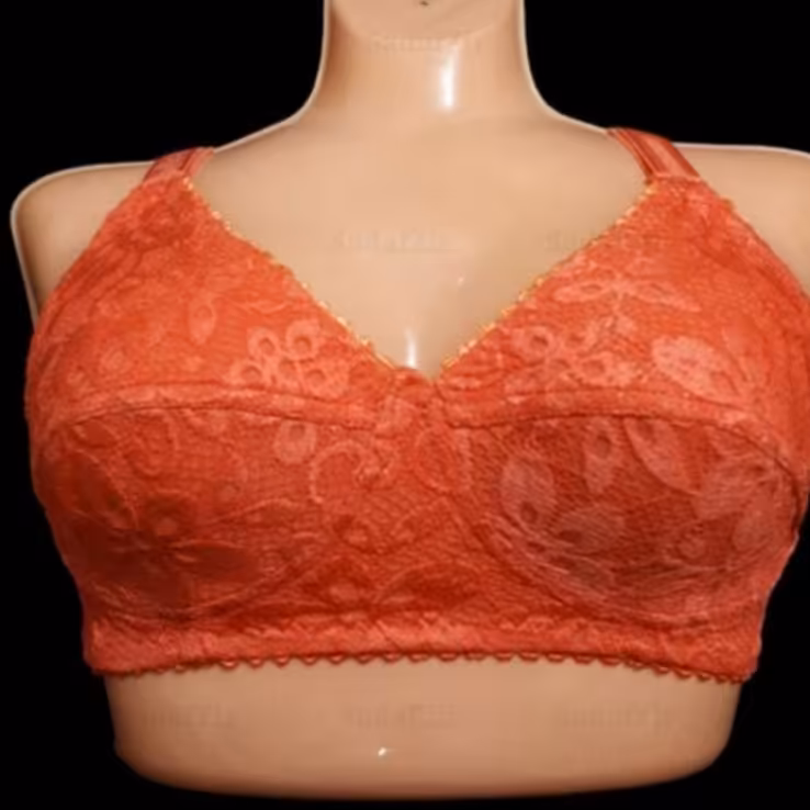 سوتین زنانه سایز  70 دانتل و رنگ گلبهی