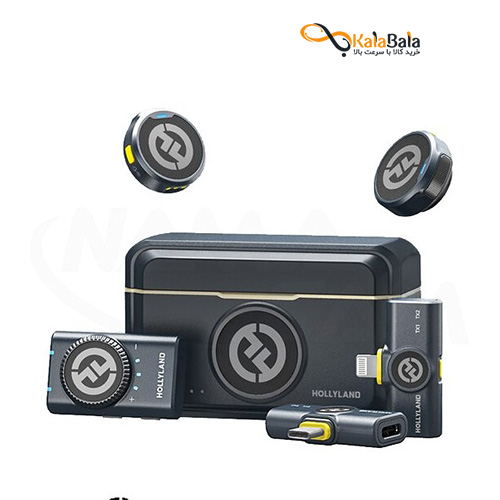 ست میکروفن بی سیم هالی لند مدل LARK M2 DUO 2-Person