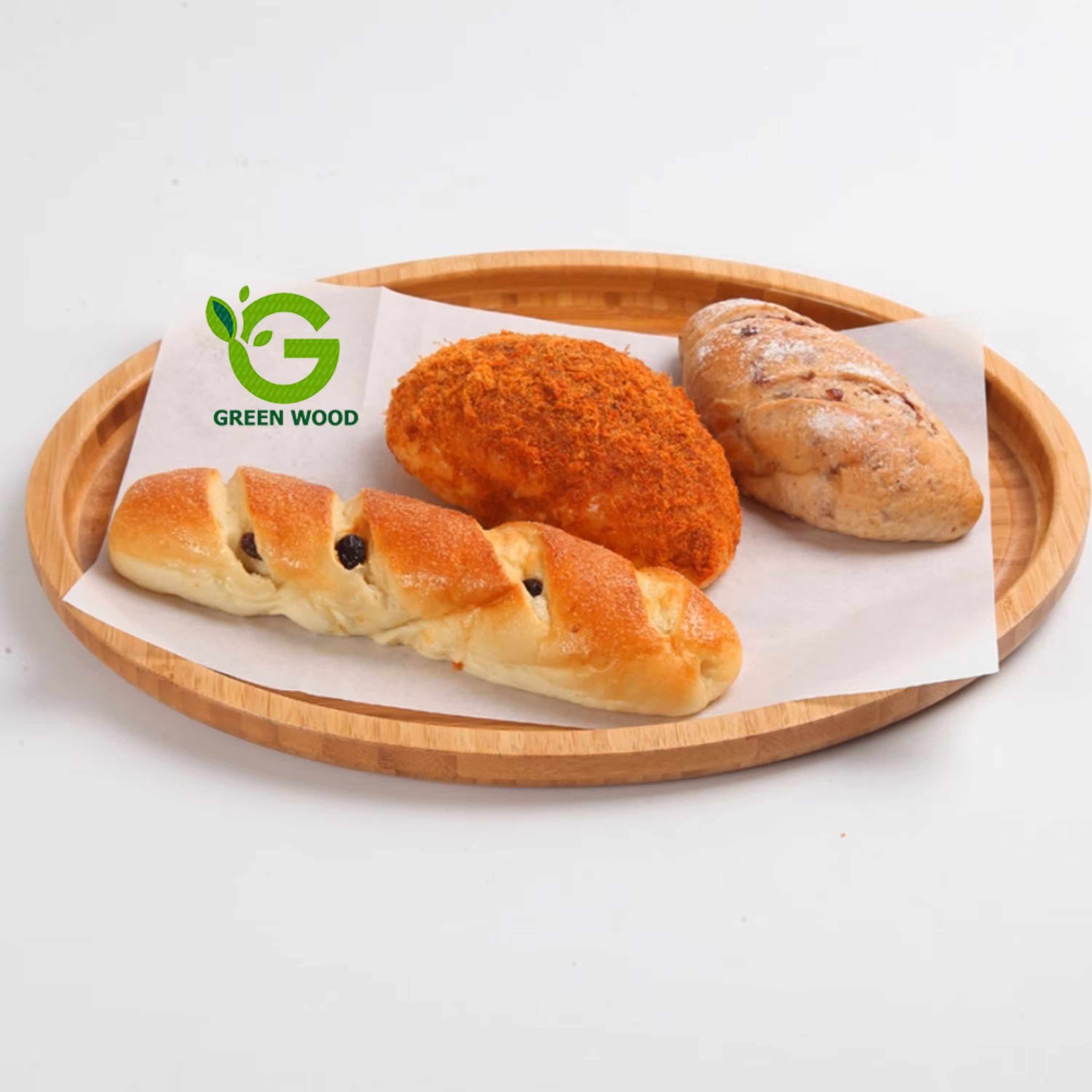 سینی پذیرایی چوبی بامبو کد Gw140701013