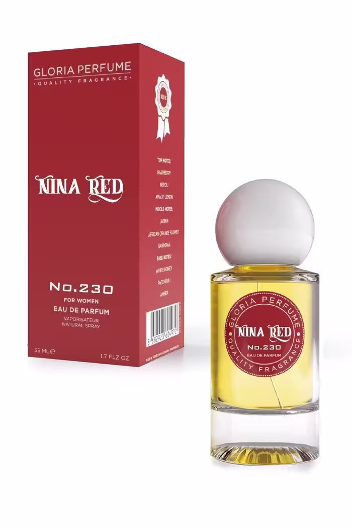 عطر زنانه نینا قرمز 55 میل ادوپرفیوم Gloria Perfume