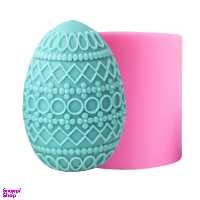 قالب سيليكونى شمع مدل تخم مرغ هندسى 7 سانتى متر