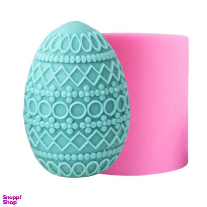 قالب سيليكونى شمع مدل تخم مرغ هندسى 7 سانتى متر