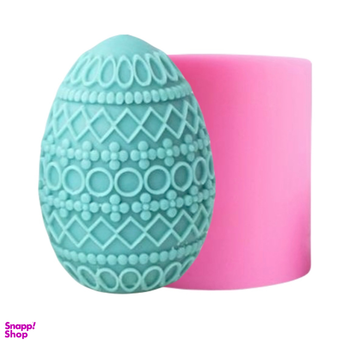 قالب سيليكونى شمع مدل تخم مرغ هندسى 7 سانتى متر