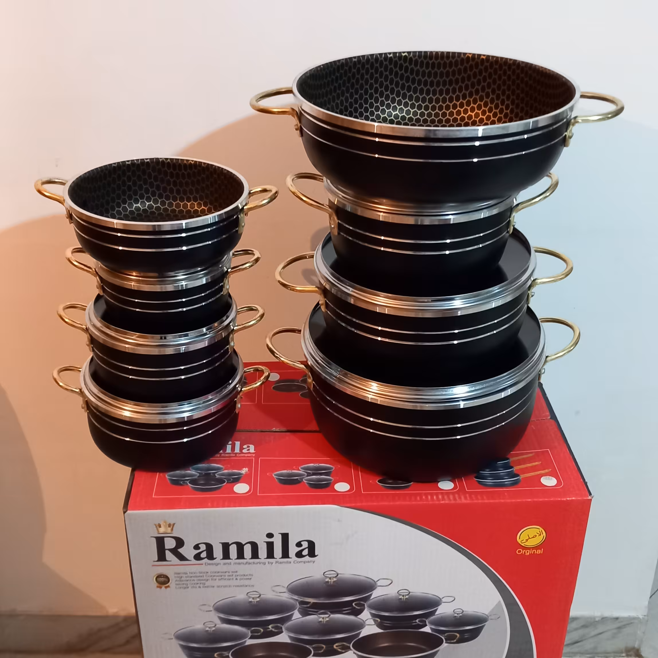 حراج سرویس قابلمه 14 پارچه زنبوری 