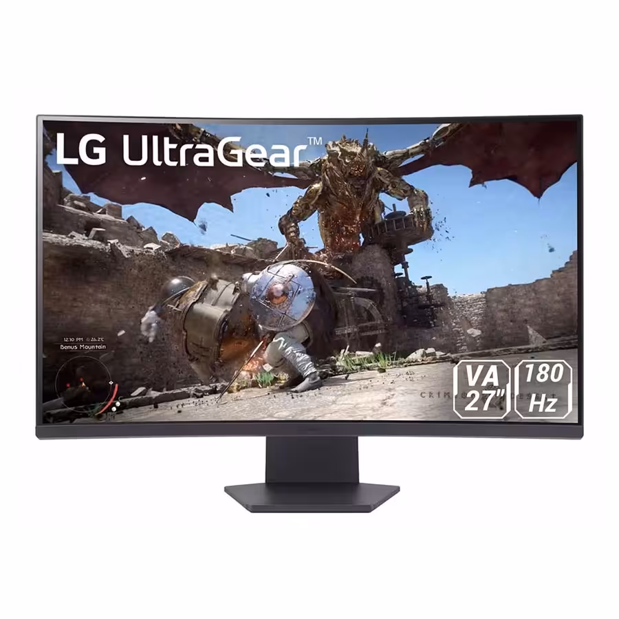 قیمت و خرید مانیتور خمیده گیمینگ 27 اینچ ال جی مدل UltraGear 27GS60QC-B | یاس ارتباط