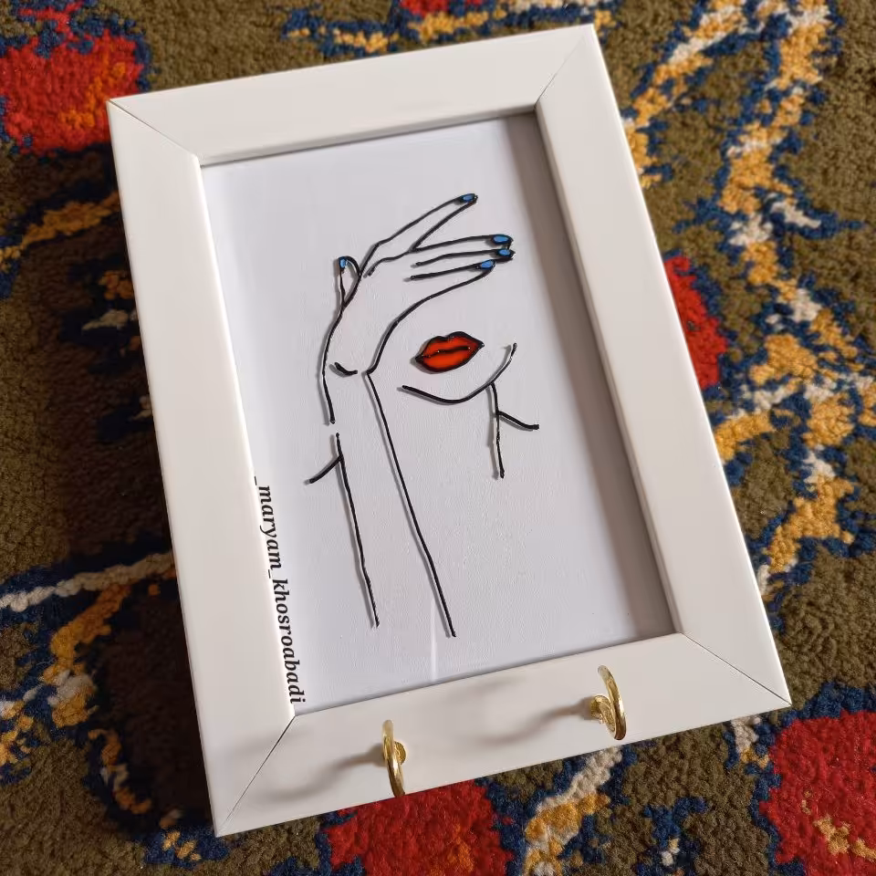 جاکلیدی مینیمال ویترای (طرح دختر)