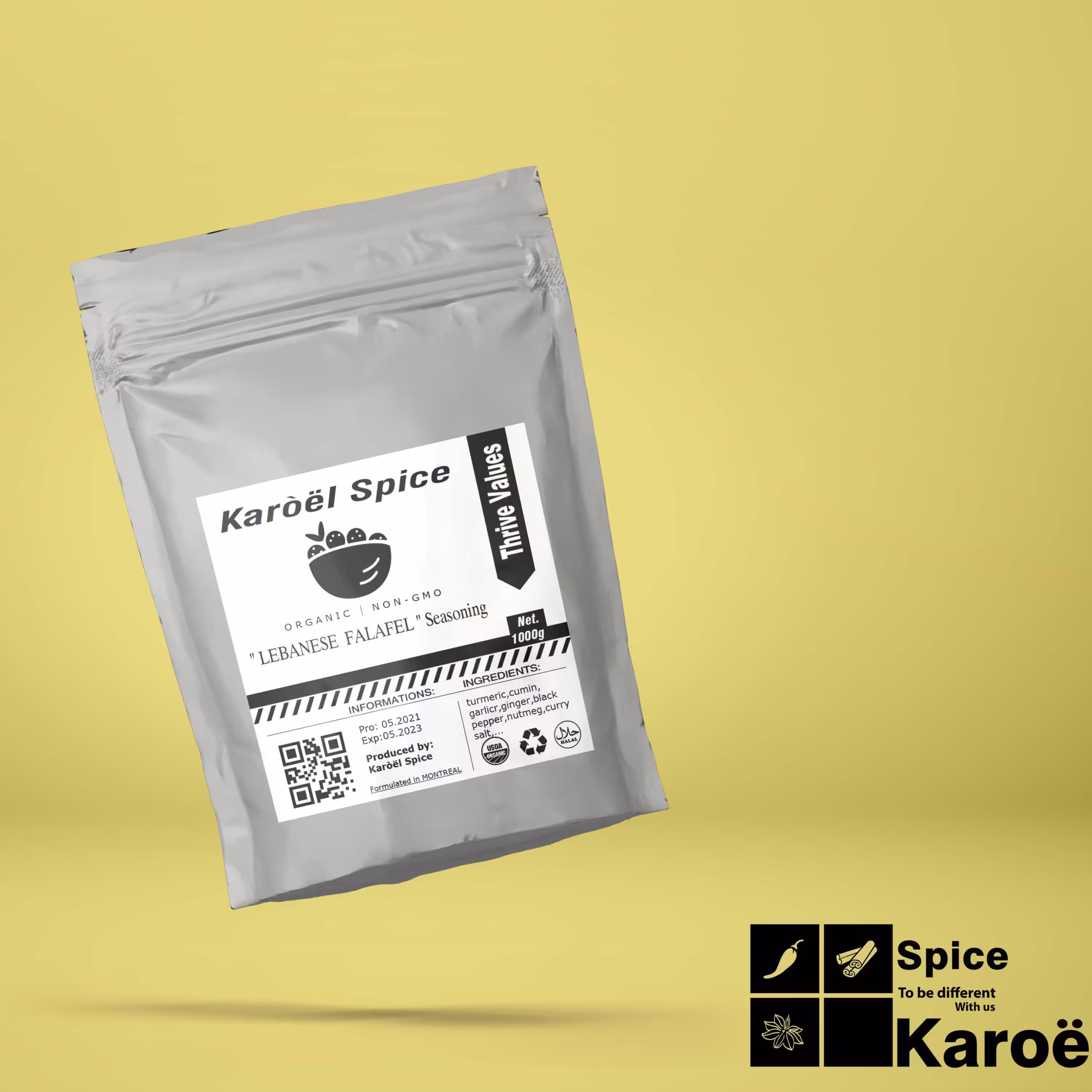 ادویه فلافل لبنانی250گرم(کاروئل اسپایس)