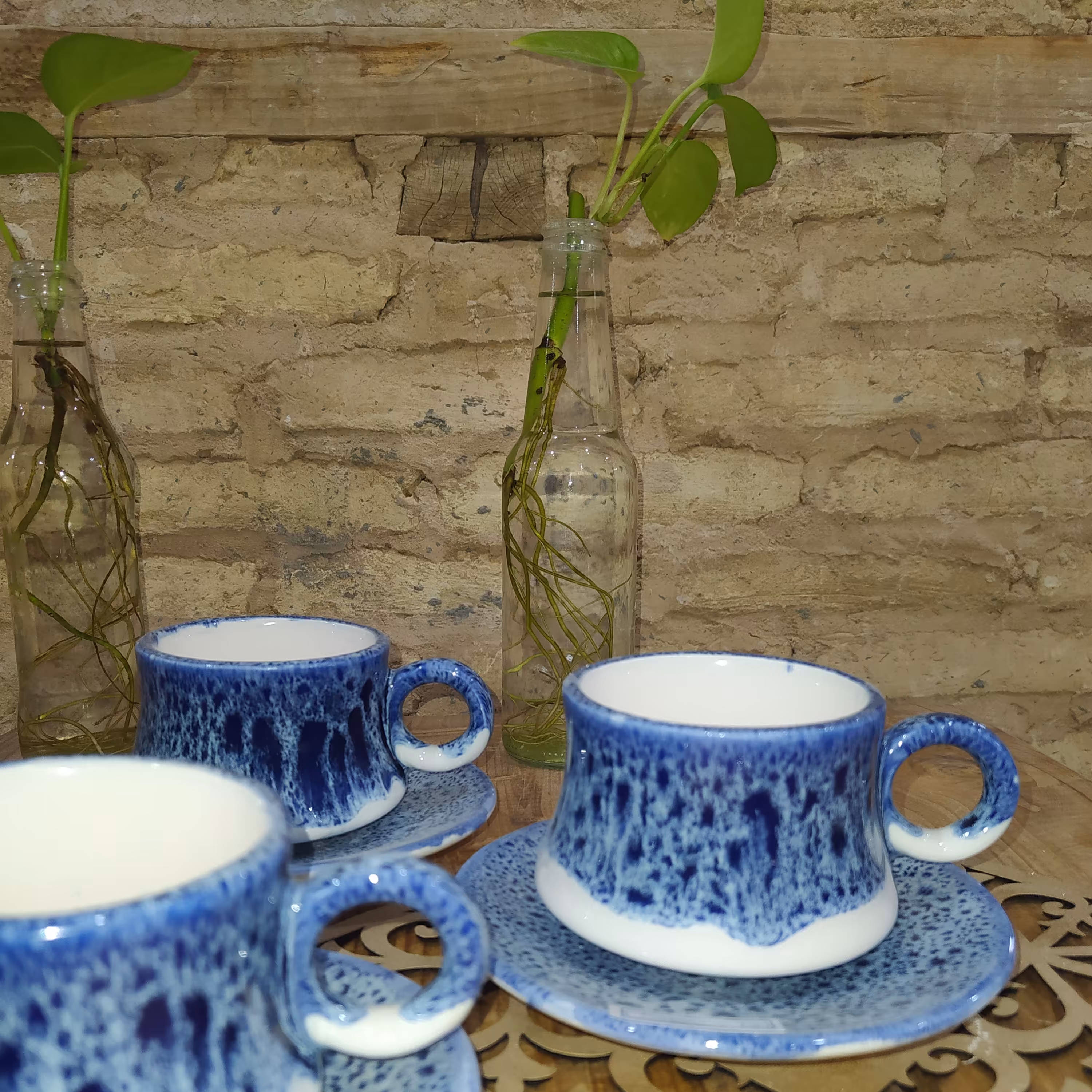 ست فنجان و زیری سرامیکی 