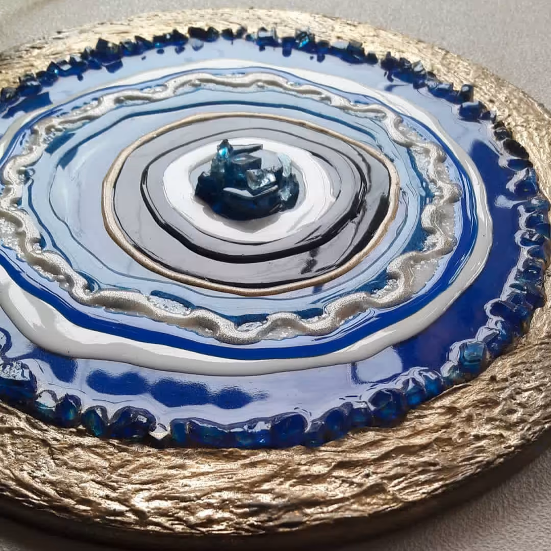 تابلوی چشم نظر  سایز 30 سانت  از جنس رزین اپوکسی