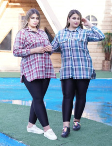 مانتو تونیک نخی سایز بزرگ