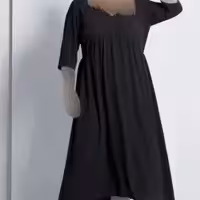 پیراهن زنانه مجلسی برند فرانسوی KIABI سایز 54 اروپایی رنگ مشکی