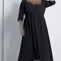پیراهن زنانه مجلسی برند فرانسوی KIABI سایز 54 اروپایی رنگ مشکی