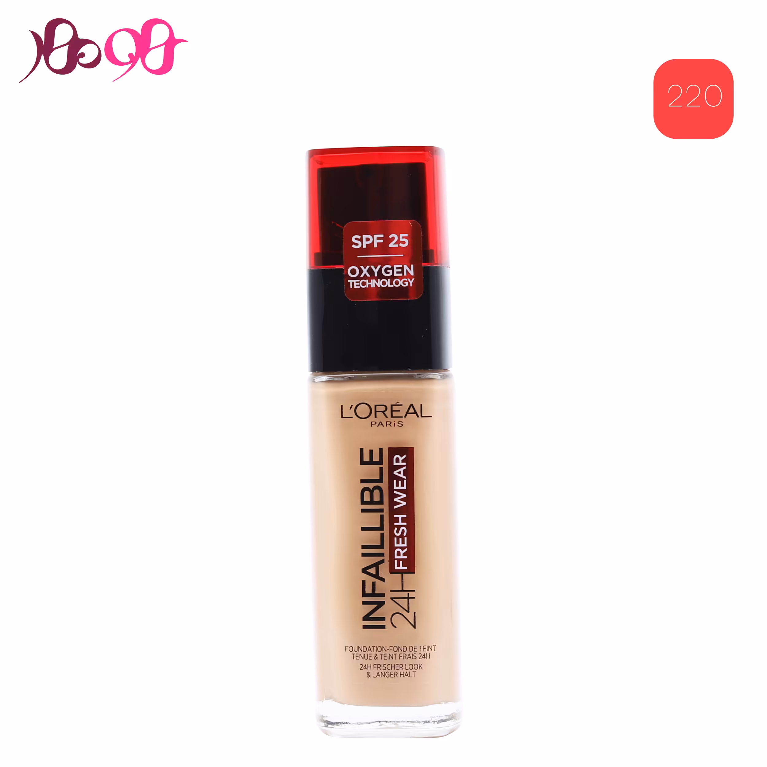 کرم پودر اینفالیبل لورال شماره 220 - Fresh Wear (24 ساعته)