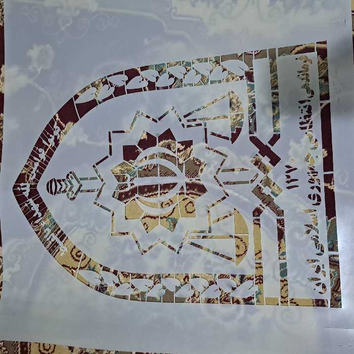 شابلون آرم ناجا سایز 60 در 42