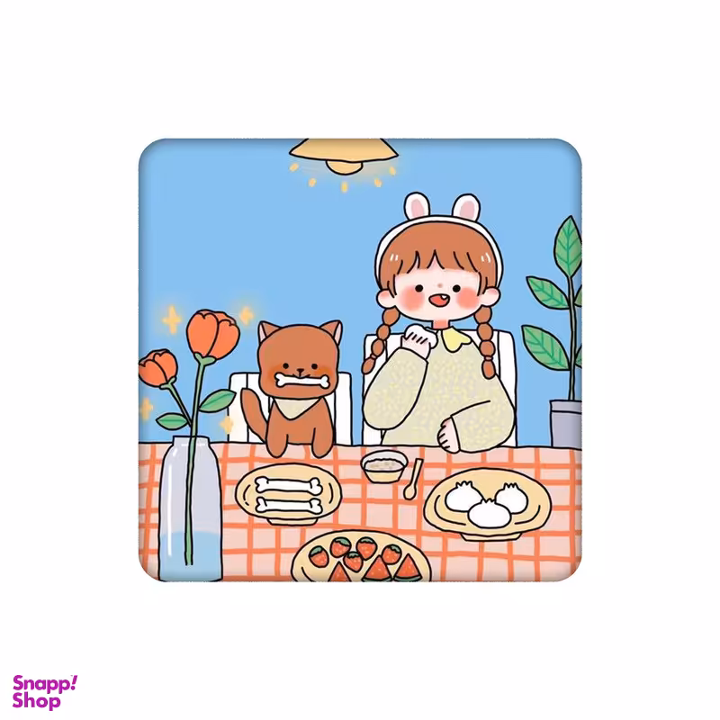 زیرلیوانی طرح صبحانه من و هاپویم کد 8880806