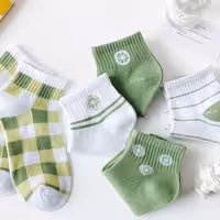 جوراب کوتاه مچی لیمو ترش فانتزی