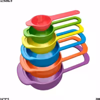 پیمانه 6سایز در یک بسته جنس پلاستیکی برای شیرینی پزی 