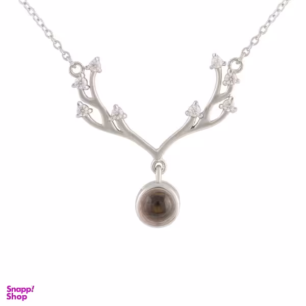 گردنبند نقره زنانه مدل شاخ گوزن کد N3408