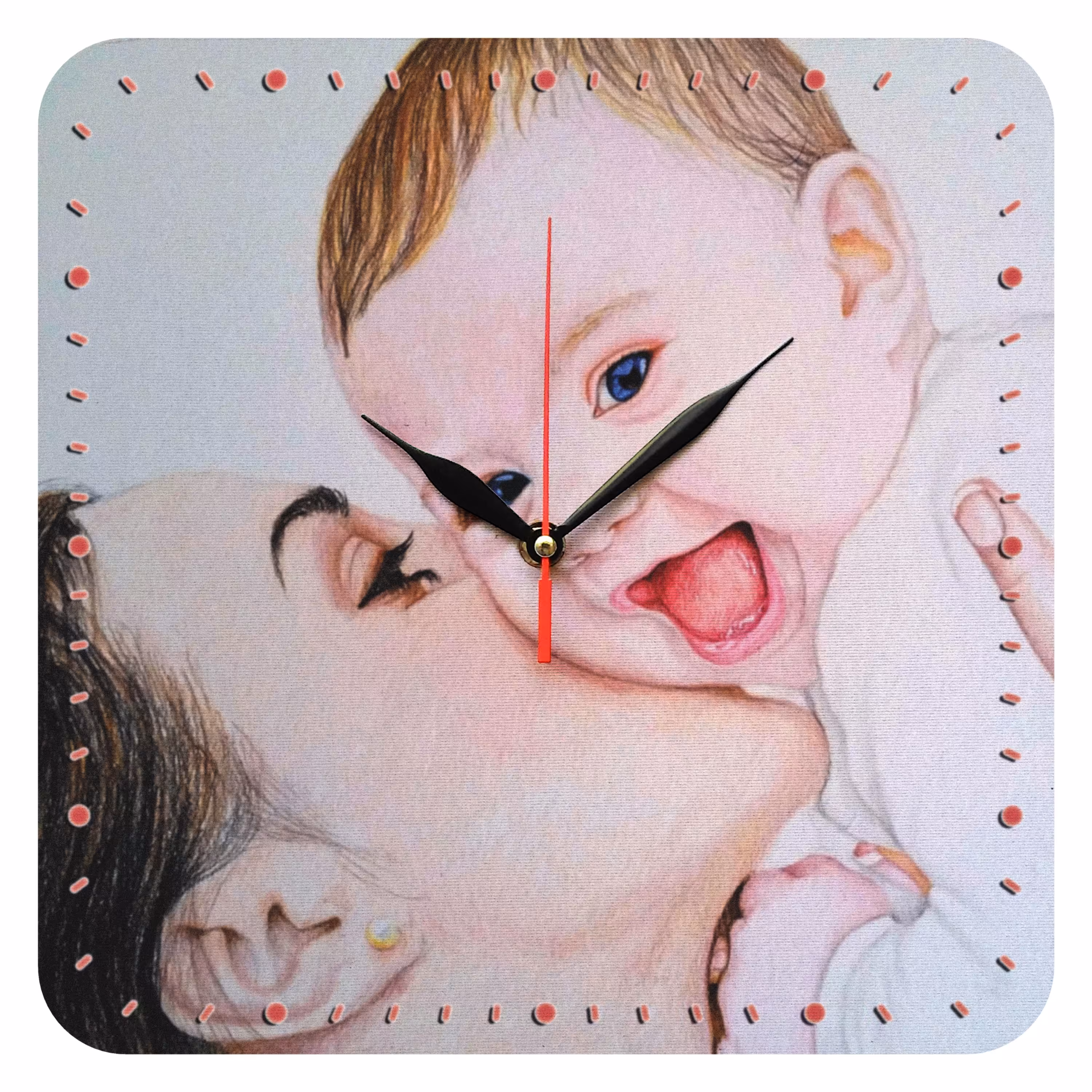 ساعت دیواری مدل 1024 طرح مادر و کودک