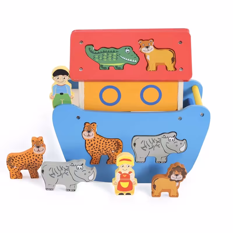 اسباب بازی چوبی 11 عددی کشتی نوح کد HG285605