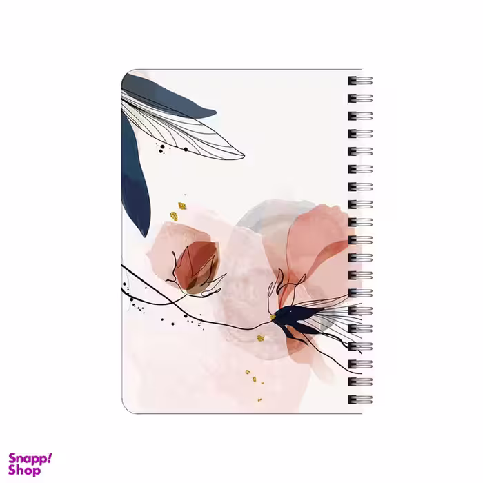 دفترچه یادداشت 80 برگ بامبیلیپ مدل گل کاغذی مینیمال کد 9420304