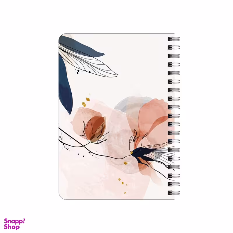 دفترچه یادداشت 80 برگ بامبیلیپ مدل گل کاغذی مینیمال کد 9420304