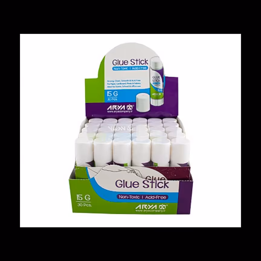 چسب ماتیکی 15 گرمی آریا بسته 30 عددی 