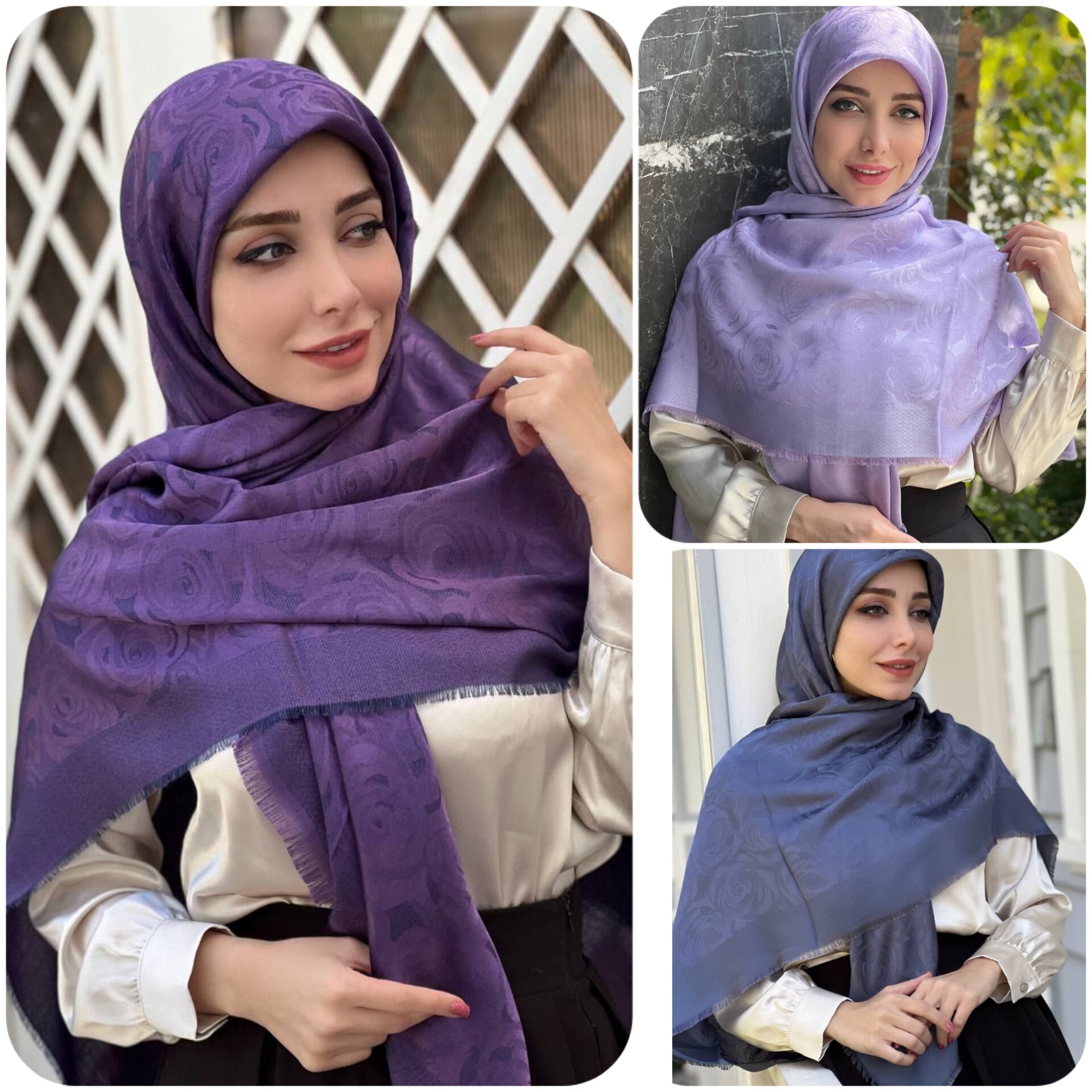 روسری نخ ابریشم ژاکارد دو رو لمه دار ریشه پرزی کیفیت بی نظیر و متفاوت
سُر نمیباشد قواره 140 ارسال رایگان