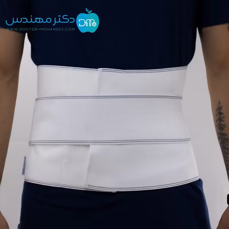  شکم بند طبی تمام کش پل دار (پس از  زایمان و جراحی) پاک سمن کد015