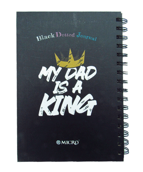 دفتر میکرو  سلفونی نقطه چین  رقعی سفید مشکی