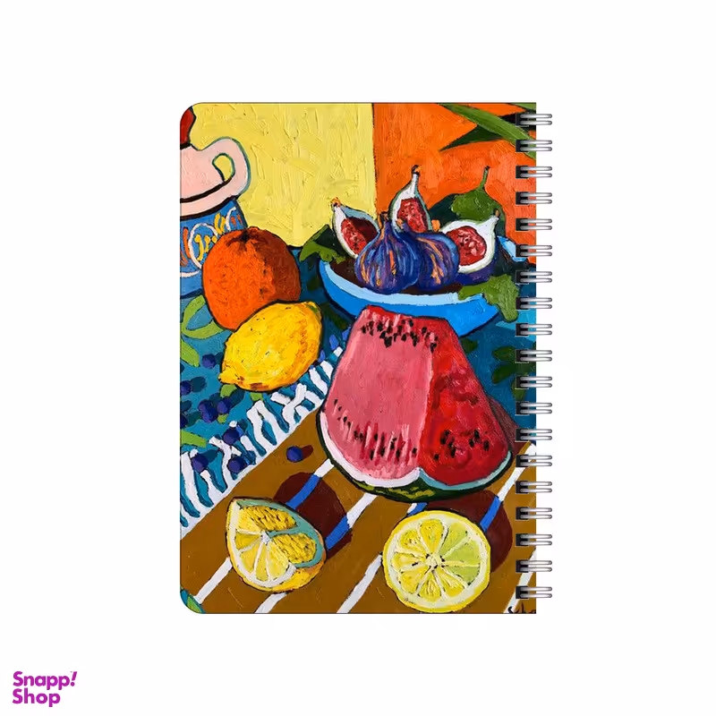 دفترچه یادداشت بامبیلیپ مدل چوبی طرح هندوانه انجیر لیموترش کد 5700830