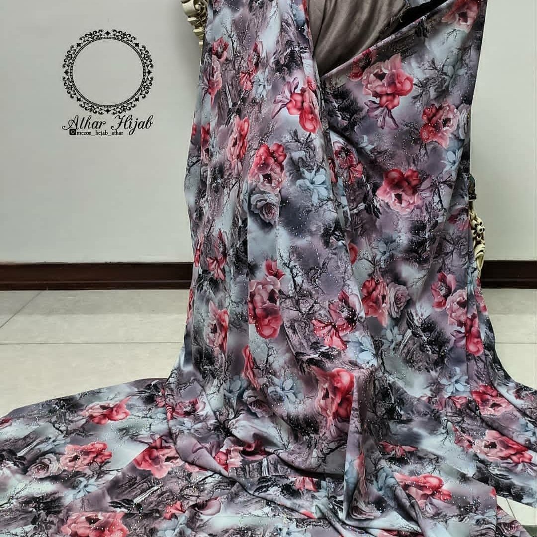 چادر ابریشم نگین دار
