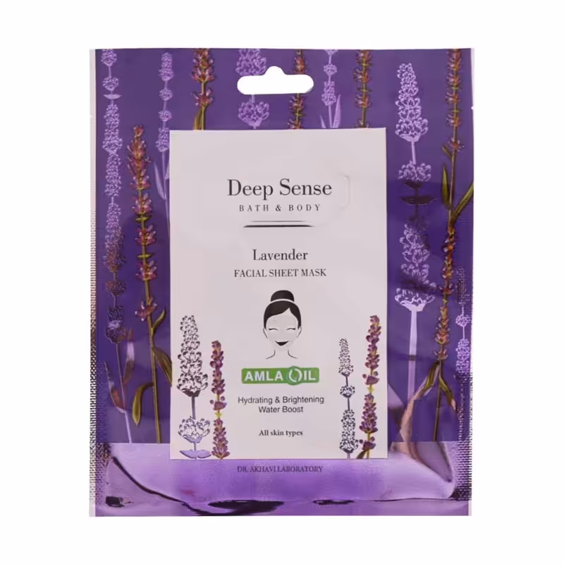 ماسک صورت نقابی دیپ سنس مدل لوندر حجم 25mL