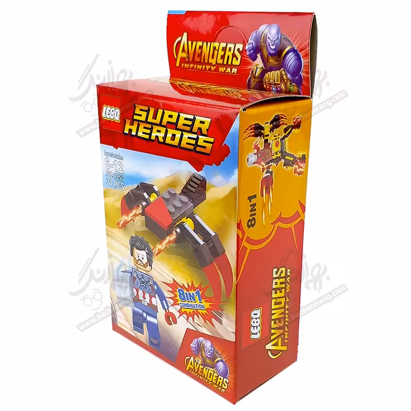 لگو ساختنی کاپیتان آمریکا به همراه هواپیما کد 1953