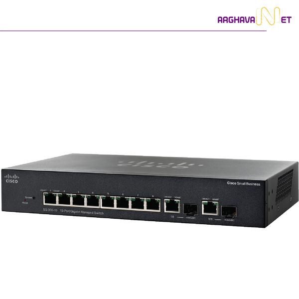 سوئیچ شبکه poe مدل SG300-10PP | شبکه ارغوان 021-41902