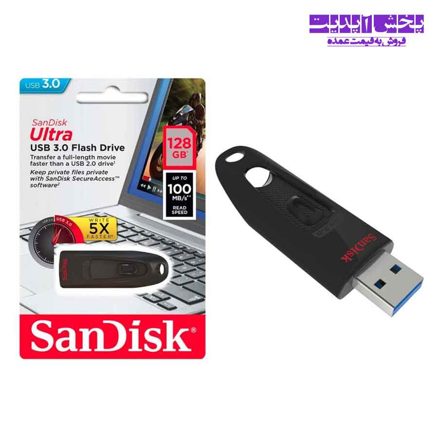 فلش 128 گیگ سن دیسک SanDisk Ultra CZ48 USB 3.0